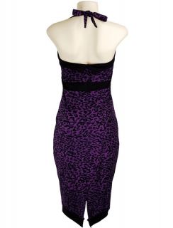 Purple Vtg Rockabilly 50s Pin Up Punk Emo Kleid Dress S