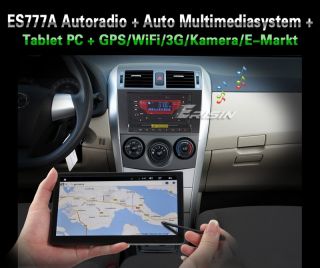 Erisin ES777GD 7 2 Din HD Autoradio TV GPS+Tablet PC Android 2.3 WiFI