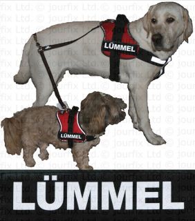 LÜMMEL 1x Logo klein weiß für Julius K9® Hundegeschirr Geschirr