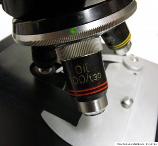 Mikroskop Steindorff Berlin Antik Alt Sammler Zusatzlampe
