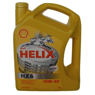 Shell Helix HX6 10W 40 5 Liter Motoroel A3 B4 ersetzt Helix Super