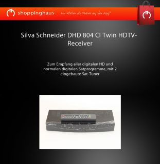 Silva Schneider DigitalerTwin HD Satreceiver DHD 804 CI TWIN