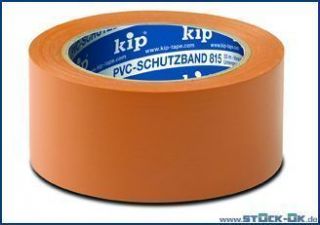 KARTON PVC  Schutzband KIP 815 65 glatt orange 50mm 36 Rollen 33m lang