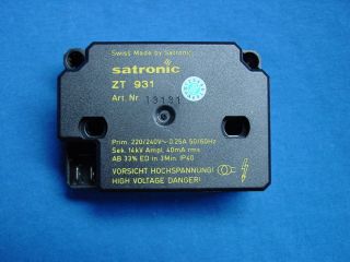 Satronic Zündtrafo ZT 931 ersetzt ZT 812