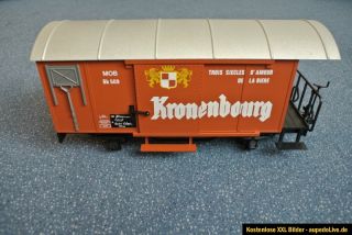 LGB 4028 Kronenbourg MOB RhB Güterwagen   XXL Fotos*