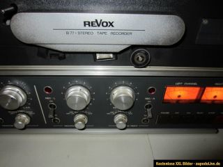 Revox B77 4 Spur Bandmaschine Seriennummer 03761