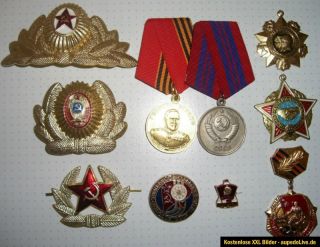 RAR++ Konvolut UdSSR Medaillen und Abzeichen ++RAR++
