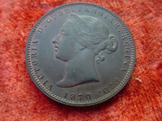 1010 Victoria 1/13 Schilling 1870 Jersey One Thirteenth Shilling