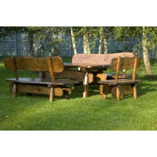 Rustikale Gartenmöbel aus Holz   Sitzgruppe UNICO 150cm