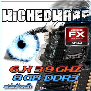 PC AufrüstKit AMD FX 6100 6x3,3GHz @ 3,9GHz(Turbo) 8 GB #838