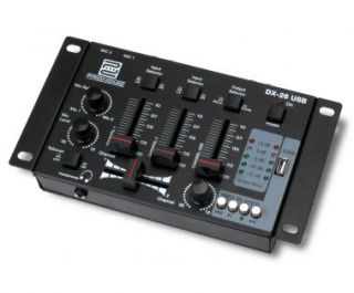 DJ MIXER 3/4 KANAL PARTY PA MISCHPULT USB  PLAYER STEREO MIC IN