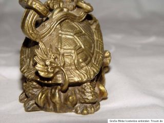 China Chinesisch Bronze Messing Drache Schildkröte Ruyi Chinese brass