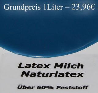 Flüssiglatex Blau °Ammoniakfrei° 250ml Latexmilch Naturkautschuck
