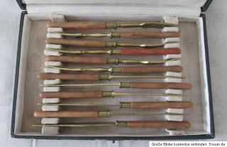 altes Besteck 12 teilig Messer und Gabel aus Frankreich vergoldet ? in