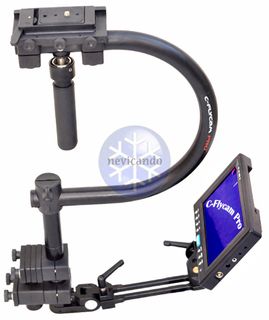 Flycam + Lcd Monitor + Body Pod   Steadycam Steadicam Stedicam