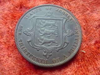 1010 Victoria 1/13 Schilling 1870 Jersey One Thirteenth Shilling
