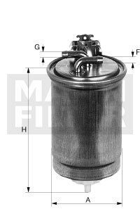 MANN Filter Kraftstoff Filter Dieselfilter WK 853/3X