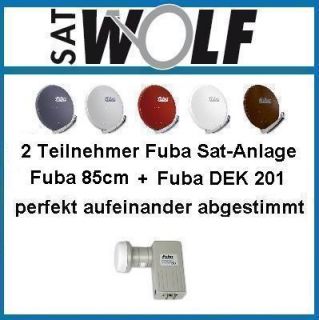 Fuba DAA 850 85cm Sat Spiegel + Fuba Twin DEK 201 LNB 8024427006249