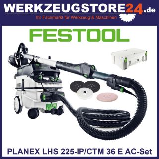 Festool Langhalsschleifer PLANEX LHS 225 IP/Absaugmobil CTM 36 E AC