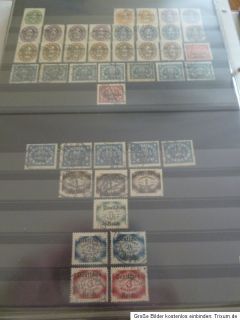 Zunächst sehen Sie die Deutsche Reich Briefmarken die in den Kartons