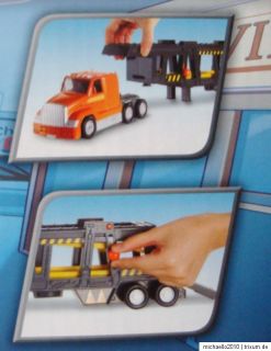 MATTEL® Matchbox® Autotransporter mit 4 MBX® Fahrzeugen (orange