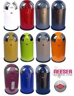 WESCO design waste bin PUSH TWO garbage can 175 861  modern colour NEW