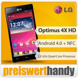 LG Optimus 4x HD P880 schwarz Android 4.0 Smartphone Quad Core NEU OVP
