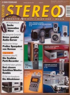 Stereo 2/09 Harman/Kardon 980,Lindemann 882,Naim HDX,Luxman LE 109
