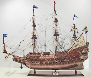 Holz Schiffsmodell Wasa, 95CM Modellschiff