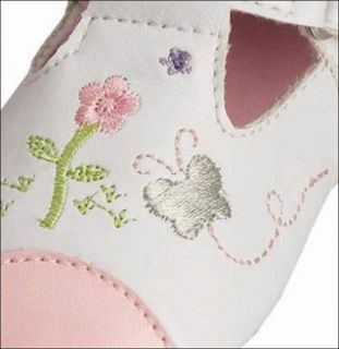 Babysandale Baby Leder Slipper weiß Babyschuhe Playshoes Größe 16