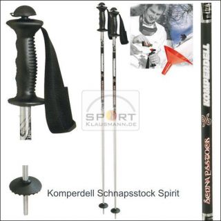 komperdell Skistock, Schnapsstock   befüllbar, 125 cm