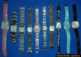 Konvolut von 18 Armbanduhren Mode Schmuck DMQ,925 Sterling Silber