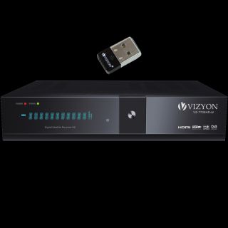 Vizyon 7700HD se HDTV PVR LAN Sat Receiver inkl. 150 Mbit WLAN Mini