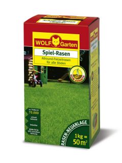 Wolf Garten LF 50 Spiel Rasen schnellkeimend, Qualitätssaatgut