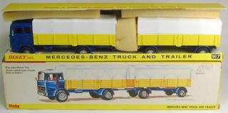 1968 DINKY #917 MERCEDES BENZ TRUCK AND TRAILER MINT W/EXC+ BOX