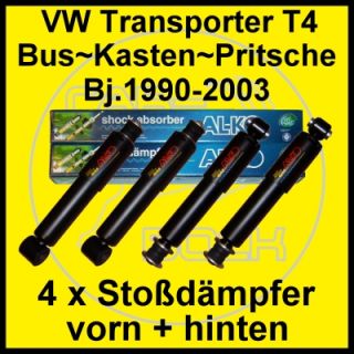 Stoßdämpfer vorn + hinten VW T4 Transporter Bus Multivan Caravelle