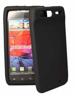 Silikon Case für Motorola Razr XT910 XT912 in schwarz Silicon Skin