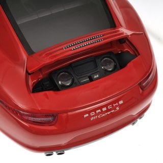 Porsche 911 991 Carrera S Coupe rot red 118 Modellauto Minichamps NEU