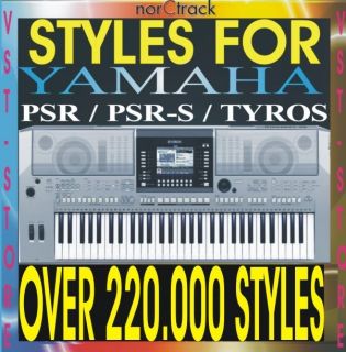 YAMAHA STYLES PSR s550 s550b s700 s710 s900 s910 Tyros1 Tyros2 Tyros3