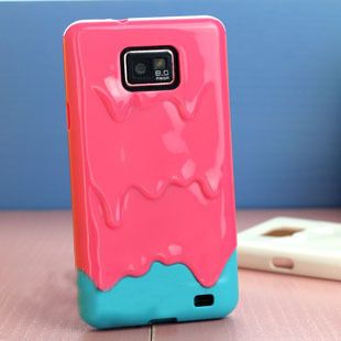 New 3D Melt ice Cream Hard Case Skin Cover for Samsung Galaxy S II S2