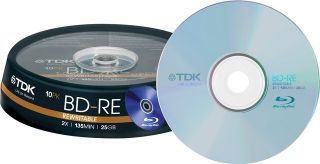 30 TDK Blu ray BD RE 25GB 2x Spindel BluRay