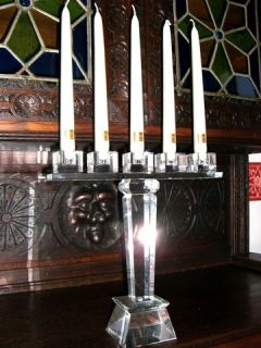 ART DECO Glas  Kerzenständer BAUHAUS Kerzenleuchter Kerzenhalter