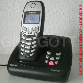 SIEMENS Gigaset C455 Schnurloses Telefon mit AB Freisprechen SMS CLIP