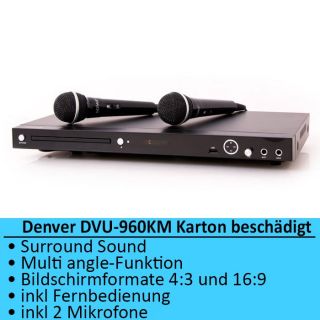 DVD Player USB  Karaoke FB 2x Mikrofon Denver DVU 960KM Karton