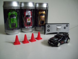 RC Micro Car, Mini RC Auto in Dose mit Pylonen verschiedene Farben NEU