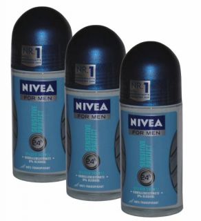NIVEA for men SENSITIVE PROTECT Deo Roll On, 3 x 50ml (100ml  5,58