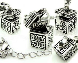 AG 4498 New Fashion Jewelry Love Pandoras Box pendant Necklace Chain