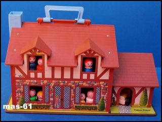FISHER PRICE PLAY FAMILY HOUSE 952 HAUS VINTAGE