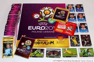Panini EM Euro 2012 – SET KOMPLETT COMPLETE + HARDCOVER ALBUM