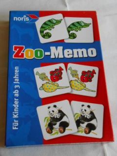 Noris Zoo Memo,schönes Memory mit vielen Tieren  für Kinder ab 3